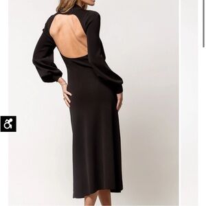 NWT- Böhme DEMI Dress In Black with CUT OUT BACK Sz Large